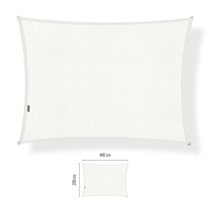 Schaduwdoek 2x4 rechthoek Arctic white, Tuin en Terras, Schaduwdoeken, Nieuw, Ophalen of Verzenden