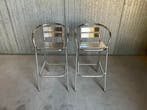 Stapelbare aluminium Barkruk barstoelen rug- armleuning, Tuin en Terras, Ophalen of Verzenden, Nieuw