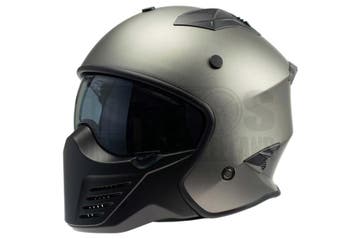 Helm Vito Integraalhelm Bruzano mat titanium, Fietsen en Brommers, Brommerhelmen, Ophalen of Verzenden, Nieuw, Vito