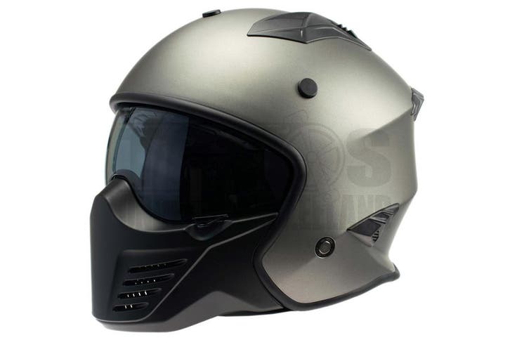 Helm Vito Integraalhelm Bruzano mat titanium, Fietsen en Brommers, Brommerhelmen, Nieuw, Ophalen of Verzenden