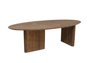 Landelijk Klassiek - Japandi ovaal - eettafel Umesund - Teak, 100 tot 150 cm, Teakhout, Vijf personen of meer, Japandi, Organisch, Scandinavisch, Landelijk