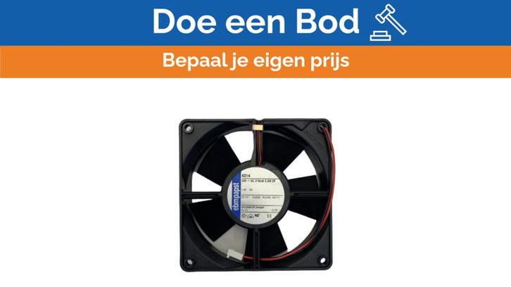 Bieden: EBM Papst DC Axial Fan  24V  Square Model - 4314, Watersport en Boten, Bootonderdelen, Kombuis en Sanitair, Nieuw, Zeilboot of Motorboot
