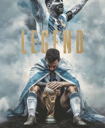 JZL - [XXL] “Messi – The Legend” [Art-Tribute], Nieuw