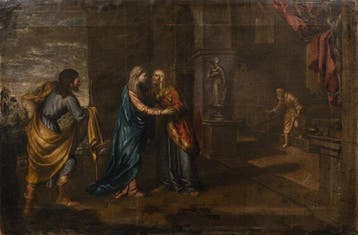 Escuela Italiana (XVII-XVIII) - La Visitación de la Virgen