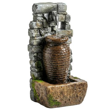 TRUUSK Tuinfontein met Verstelbare Waterstroom - Rustieke St, Verzenden, Nieuw