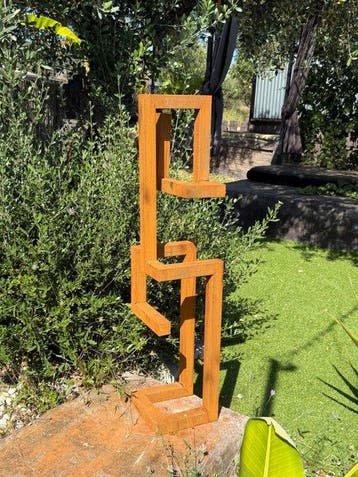 Ana Lucia B.M - Sculpture Corten - XL - No Reserve