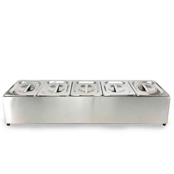 HCB Bakhouder - 5 x 1/6 GN - RVS, Verzenden, Nieuw in verpakking