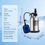 Dompelpomp 550W–2200W met Automatische Vlotterschakelaar, Tuin en Terras, Verzenden, Nieuw