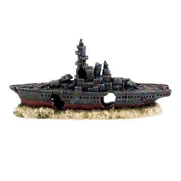Gezonken marine boot / Aquarium decoratie As-903, Verzenden, Nieuw, Gevuld zeewateraquarium
