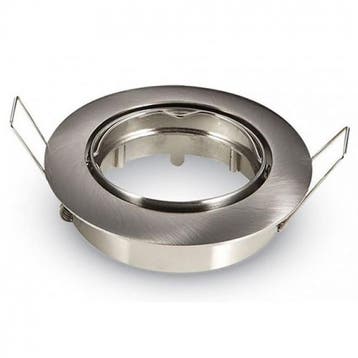 GU10 Inbouwspot Set - Mat Chroom - Inbouw Rond - Kantelbaar, Ophalen of Verzenden, Nieuw, Overige fittingen, Plafondspot of Wandspot