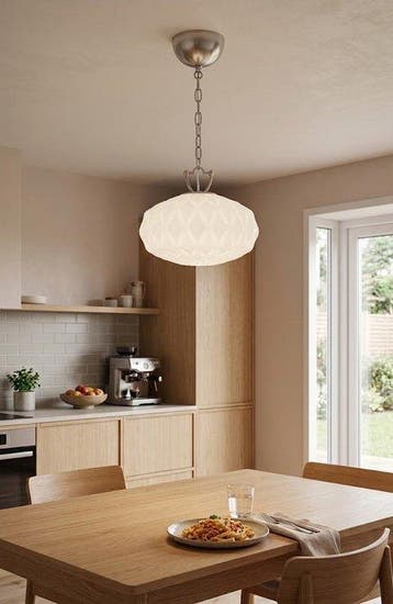 Due p illuminazione - Plafondlamp - geblazen glas, IJzer -, Antiek en Kunst