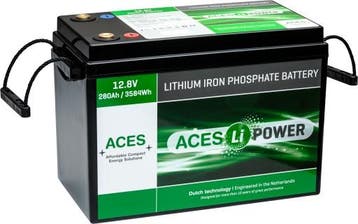 Batterij 12V 280Ah ACES HFA LiFePO4 met bluetooth en heater, Ophalen of Verzenden, Nieuw