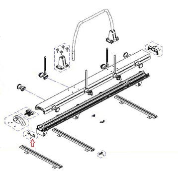 Thule VeloSlide Cap Track (1x), Ophalen of Verzenden, Nieuw