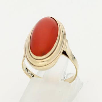 Zonder minimumprijs - Ring - 8 karaat Geel goud - 3.33ct., Nieuw