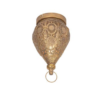 Oosterse plafondlamp goud 19 cm - Mowgli, Verzenden, Nieuw