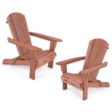 2dekans | Coast Tuinstoel Adirondack - Set van 2 - Max. 180, Ophalen of Verzenden, Zo goed als nieuw