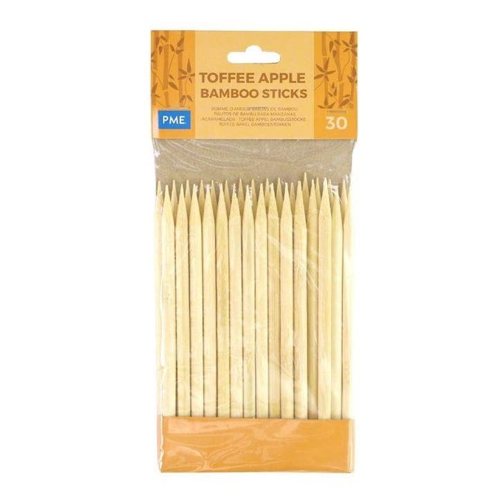 PME Toffee Appel Bamboe Stokjes 30 stuks, Hobby en Vrije tijd, Taarten en Cupcakes maken, Nieuw, Verzenden