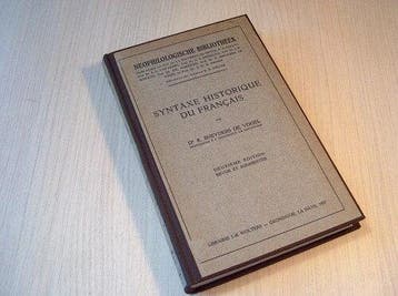 Sneyders de Vogel, dr. K - Syntaxe historique du français, Verzenden, Nieuw
