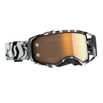 Scott Prospect Crossbril Zwart / Wit (Lens: Blauw Chrome Wor, Ophalen of Verzenden, Nieuw