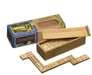 Domino, dubbel 6 (bamboe) | Philos - Gezelschapsspellen, Verzenden, Nieuw