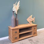 Klassiek Tv-meubel | 120 cm breed | Gratis bezorging |, 100 tot 150 cm, Teakhout, Nieuw, Ophalen of Verzenden