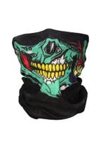Sjaal Skull Colsjaal Zwart Groen Geel Rood Col Masker Doodsk, Ophalen of Verzenden, Nieuw, Carnaval