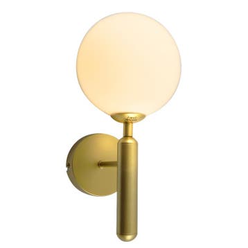 Moderne badkamer wandlamp messing, Tiemen, IP44, Ophalen of Verzenden, Nieuw, Glas