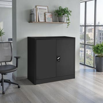 Archiefkast met 3 planken 90x40x90 cm - zwart, Huis en Inrichting, Verzenden, Nieuw