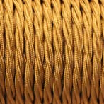 Cognac Gevlochten Strijkijzersnoer met stekker en schakelaar, Ophalen of Verzenden, Nieuw