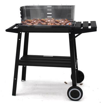 Houtskool barbecue -Op Wielen  - BBQ - Asopvangbak, Ophalen of Verzenden, Nieuw