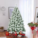 2dekans | Coast Besneeuwde Kunstkerstboom Wit/Groen – 137 cm, Ophalen of Verzenden, Zo goed als nieuw
