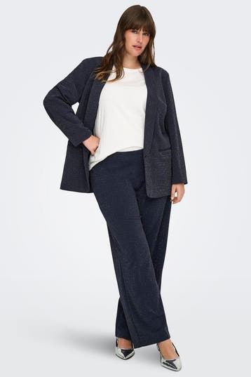 ONLY wijde broek Alya glitter Maat:, Kleding | Dames, Broeken en Pantalons, Verzenden, Nieuw, Overige kleuren