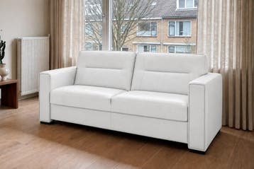 Bankstel Purmerend - 2 zits banken - Wit, Nieuw, Stof
