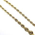 Gouden gedraaide schakelcollier (Ketting), Ophalen of Verzenden, Gebruikt, Overige kleuren, Goud