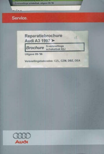 1997 Audi A3 Reparatiebrochure, Verzenden