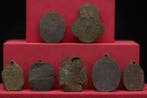 Middeleeuws (Gotisch) - 7 stuks bronzen votiefkaars