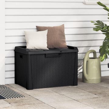 vidaXL Tuinbox 125 L polypropeen antracietkleurig, Verzenden, Nieuw