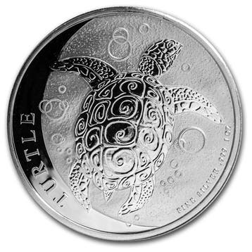 Fiji Schildpad 1 oz 2020, Verzenden, Losse munt, Zilver