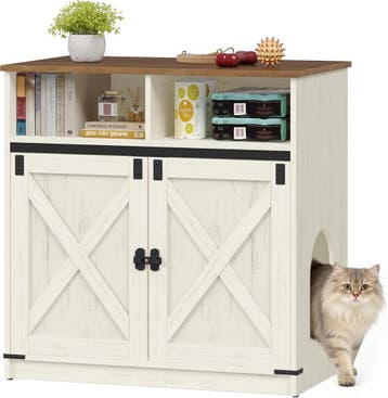 Kattenbak kast - Kattenkast - Kattentoilet - 80x48x80 cm - B, Dieren en Toebehoren, Verzenden, Zo goed als nieuw