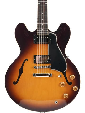 Gibson ES335 50s Vintage Tobacco Burst (Instrument), Ophalen of Verzenden, Nieuw, Hollow body, Gibson