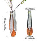 Hoge Spiegelvaas met Verpletterde Diamanten Kristal Design, Verzenden, Nieuw