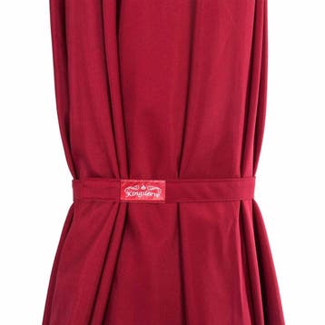 Parasol Athene Rood Ø330cm Lampjes op Zonne Energie, Verzenden, Nieuw