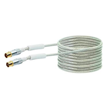 Schwaiger antennekabel 15 meter - 110 dB - wit - KVKHD150, Verzenden, Nieuw