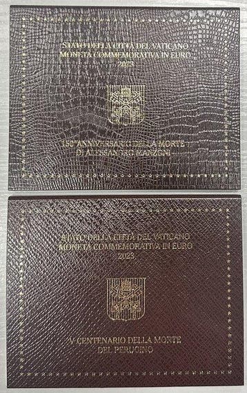 Vaticaan. 2 Euro 2023 Manzoni + Perugino (2 monnaies)
