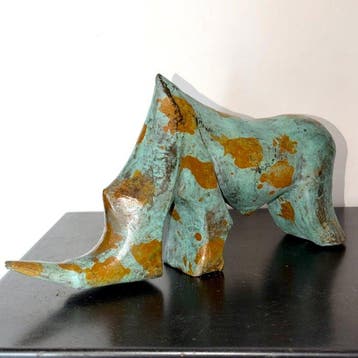 Abdoulaye Derme - sculptuur, Rhinocéros silencieux stylisé