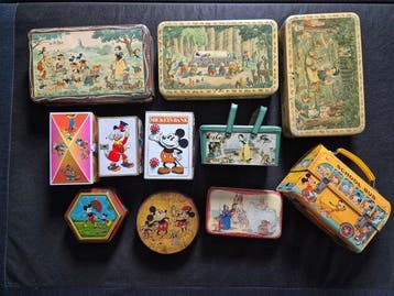 Blikken doos (11) - Tin - Originele oude disney bli, Nieuw