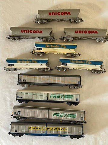 Jouef H0 - Modeltrein goederenwagon (10) - Set van 6, Nieuw