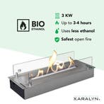 Xaralyn Bio-ethanol brander L met inbouwprofiel Geborsteld, Huis en Inrichting, Haarden, Verzenden, Nieuw, Inbouwhaard, Elektrische haard