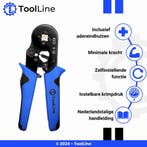 ToolLine | Adereindhulstang | Inclusief 1200 adereindhulzen, Verzenden, Nieuw