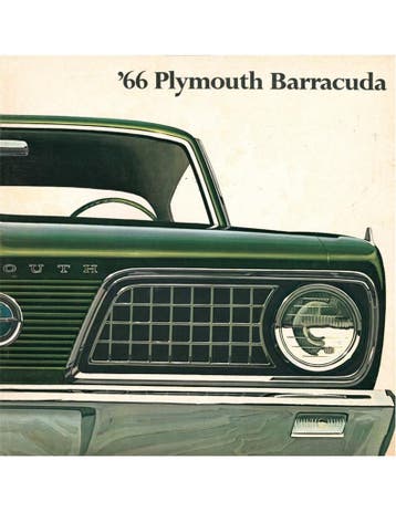 1966 PLYMOUTH BARRACUDA BROCHURE ENGELS (USA), Nieuw, Porsche, Author
